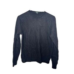 J.Crew 100% Cashmere Sweater Women's Large Black Crewneck